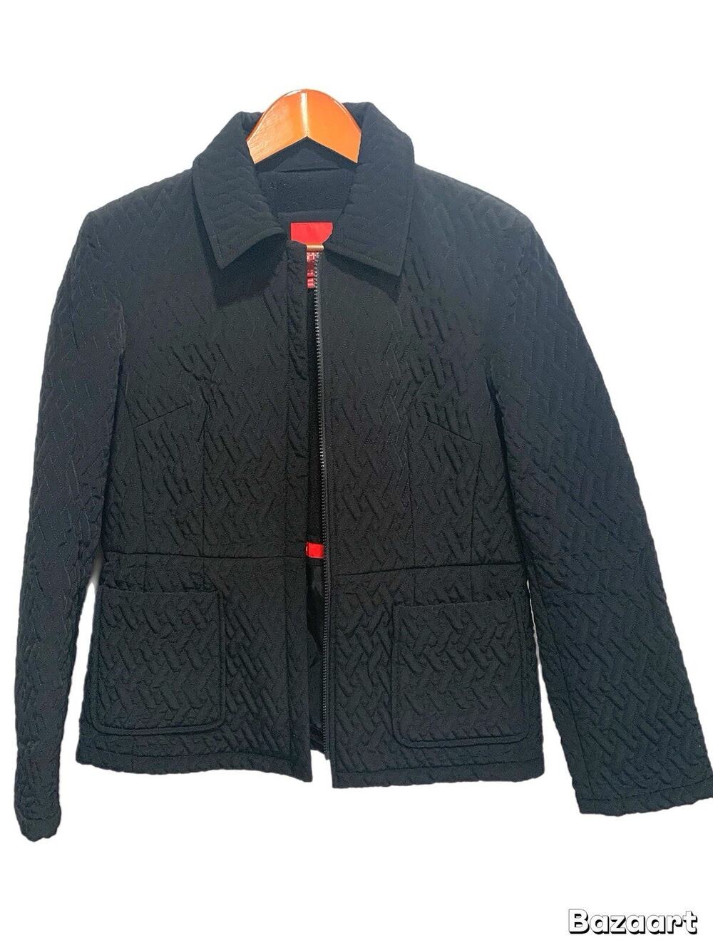 Esprit Women Quilted Lightweight Jacket Black Sz M